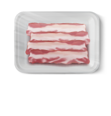 Top and Bottom for fresh products with an EVOH barrier