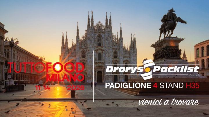 Drorys Packlist at TuttoFood 2026 in Milan, Hall 4, Booth H35